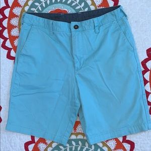 Aqua khaki shorts